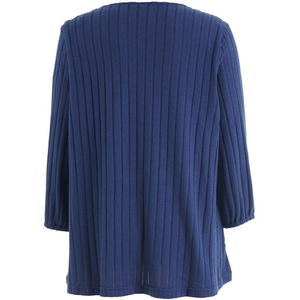 Studio SIlana Knitted Blouse Blouse Navy