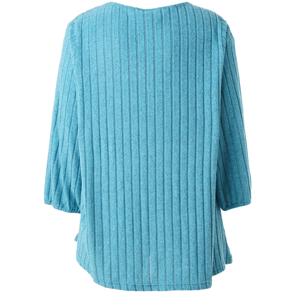 Studio SIlana Knitted Blouse Blouse Turquoise