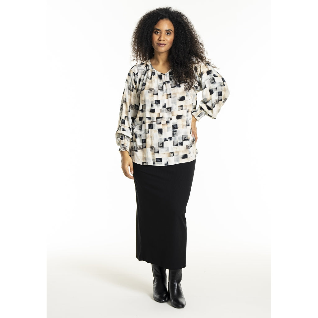 Studio SIngred Blouse Blouse Sand melange mix boxes