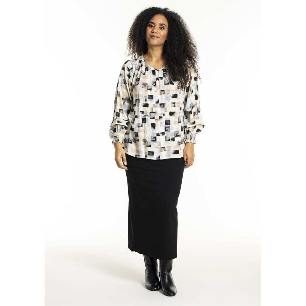 Studio SIngred Blouse Blouse Sand melange mix boxes