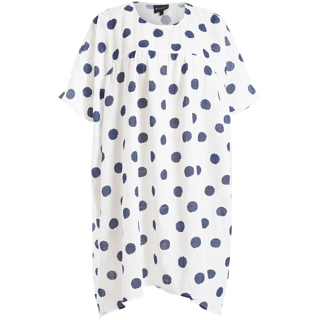 Studio SJanita Dress Dress White with blue dots