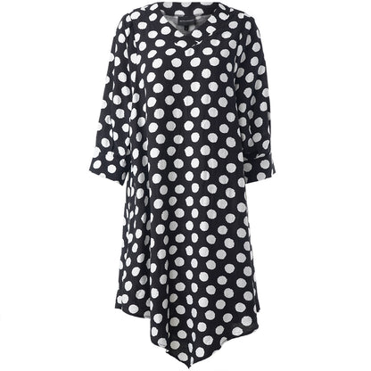Studio SJuline Tunic Tunic Black with white dots