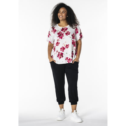 Studio SKimma Blouse Blouse White with pink flowers