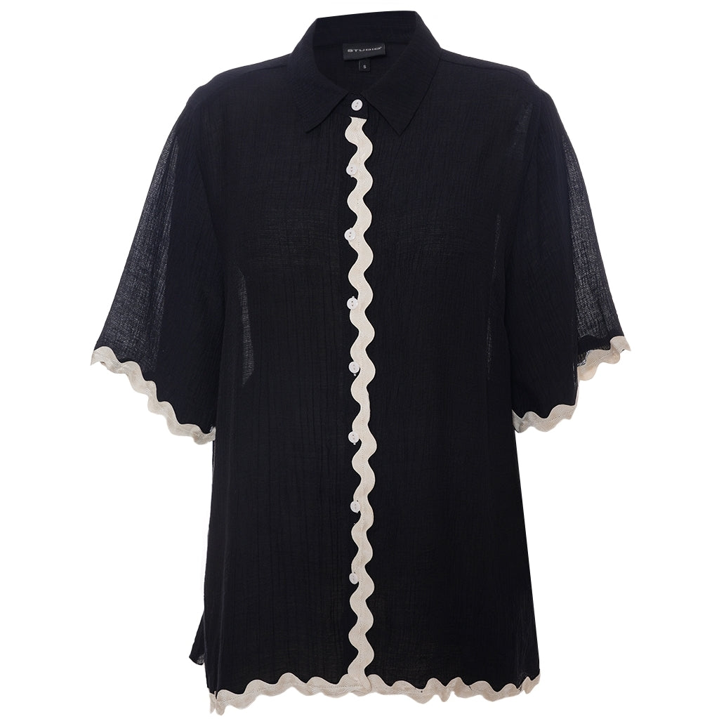 Studio SLea Shirt Shirt Black + Offwhite