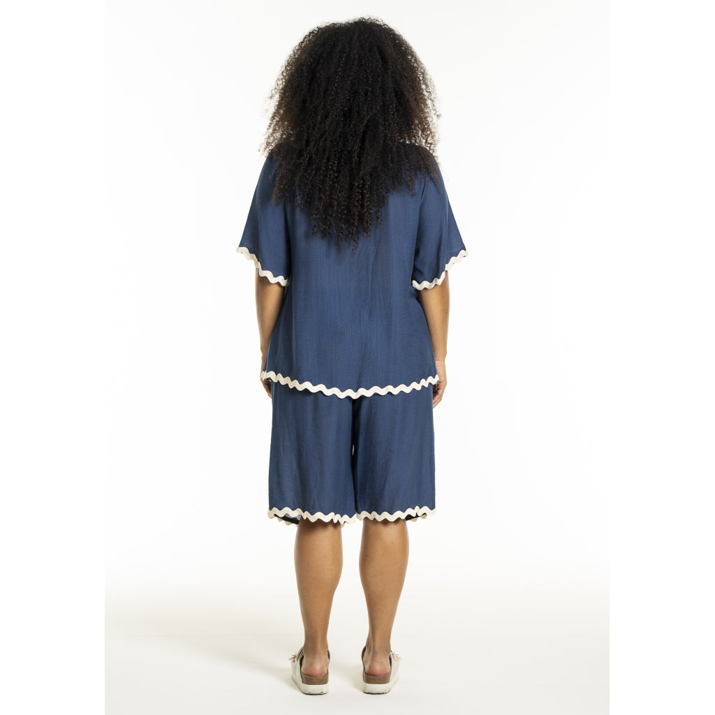 Studio SLea Shirt Shirt Blue + Offwhite