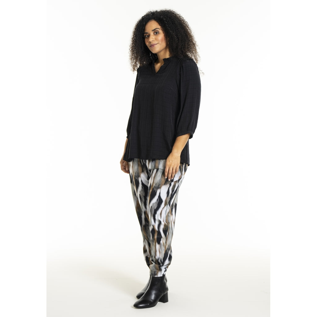 Studio SLilly Shirt with flounces Shirt Black