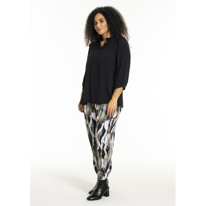 Studio SLilly Shirt with flounces Shirt Black