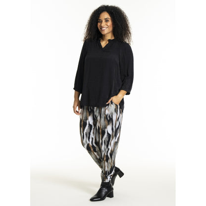 Studio SLilly Shirt with flounces Shirt Black