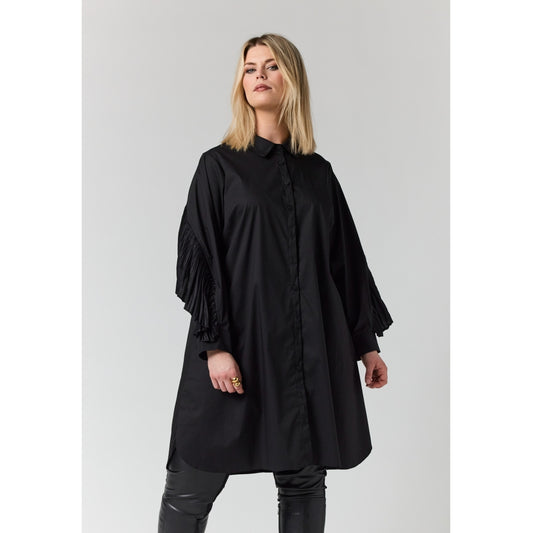 Studio SLiva-Marie Dress with plisse Dress Black