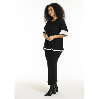 Studio SLone Blouse Blouse Black + Offwhite