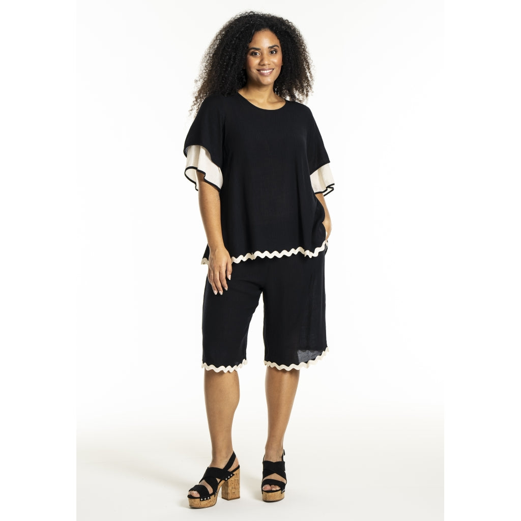 Studio SLone Blouse Blouse Black + Offwhite