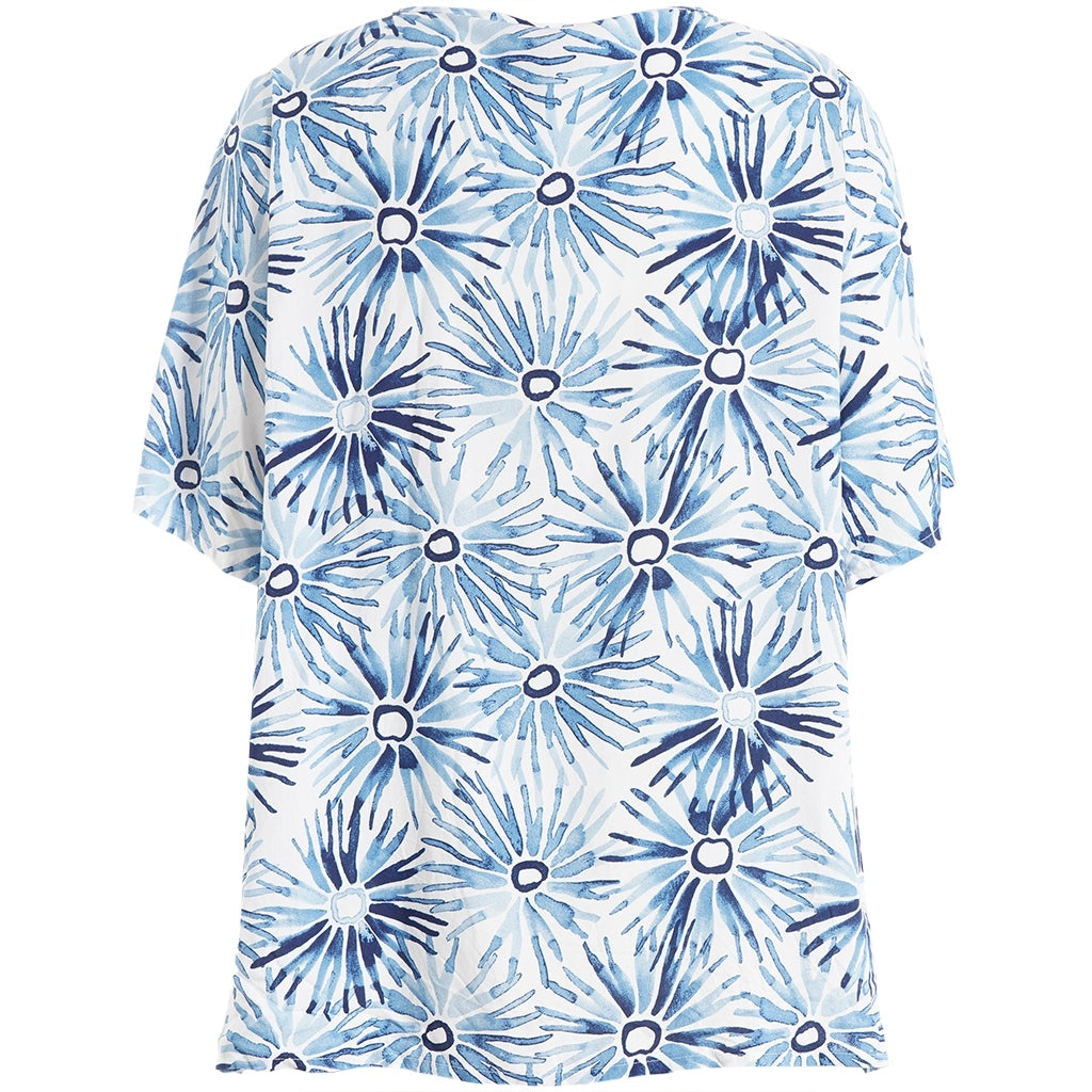 Studio SLone Blouse Blouse White/blue flower