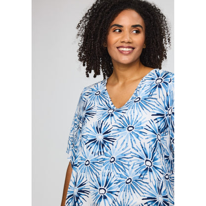 Studio SLone Blouse Blouse White/blue flower