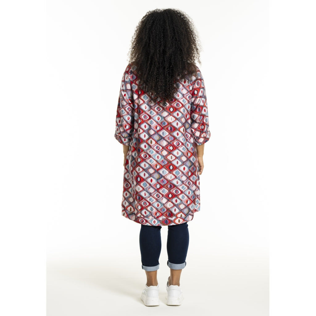 Studio SLonetta Dress Dress Red multi pattern print