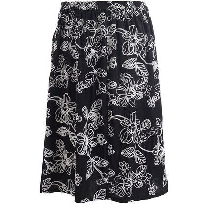 Studio SMalia Skirt Skirt Black with white embroidery