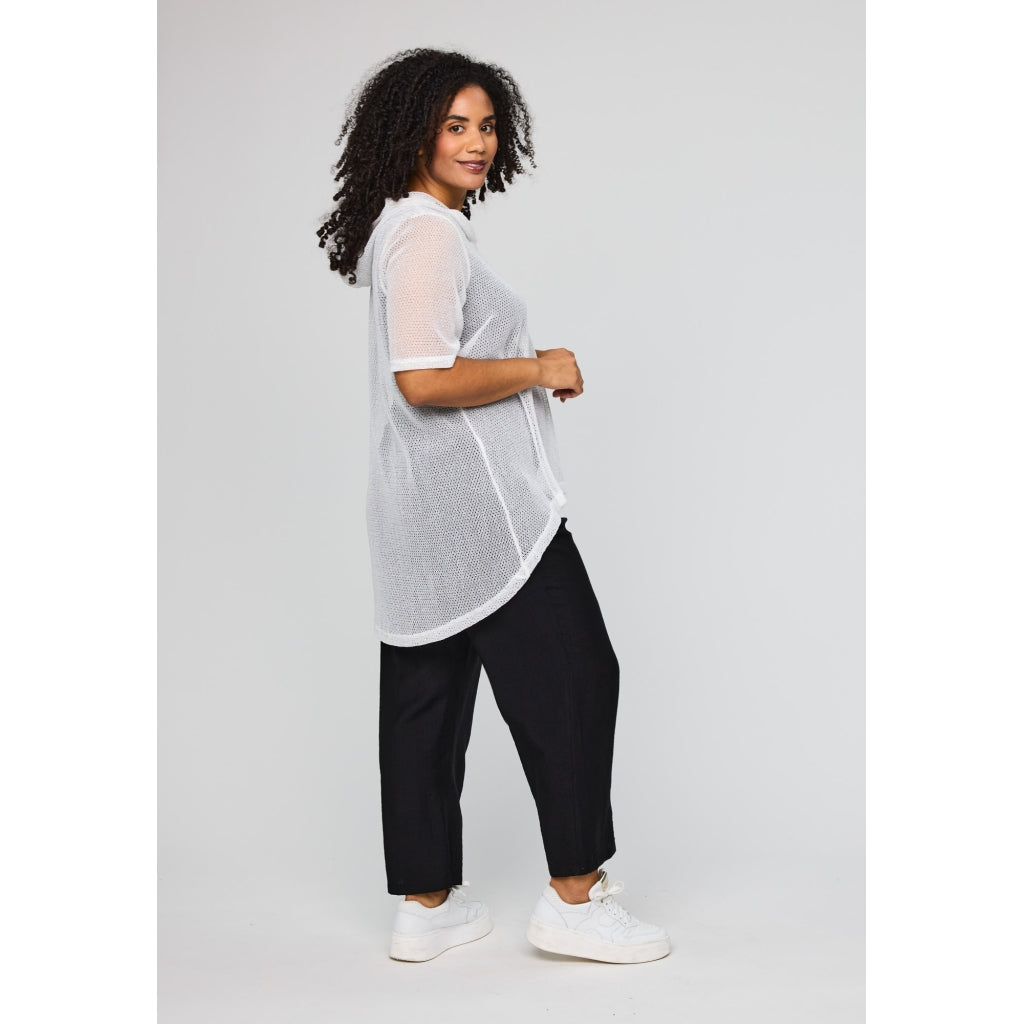 Studio SMira Net Blouse Blouse White