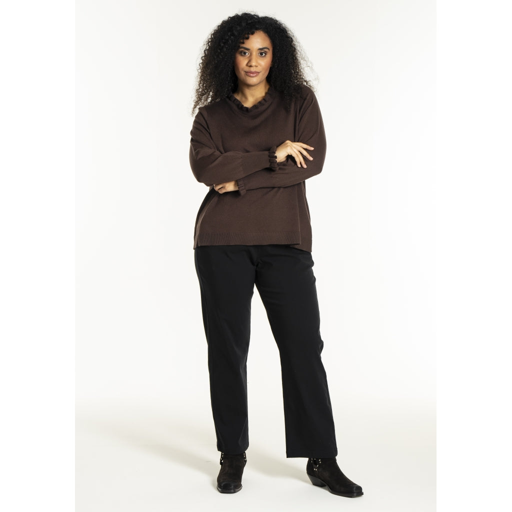 Studio SNaila Knit Blouse Blouse Brown
