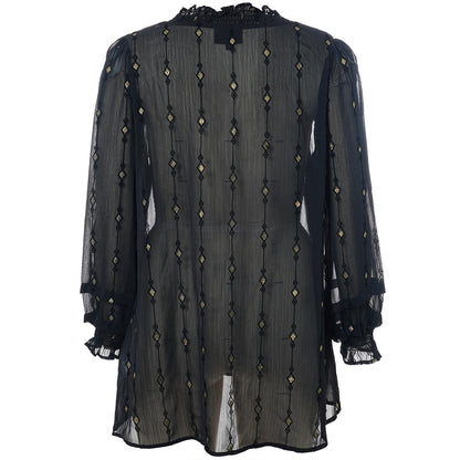 Studio SNanda Tunic Tunic Black with gold squares