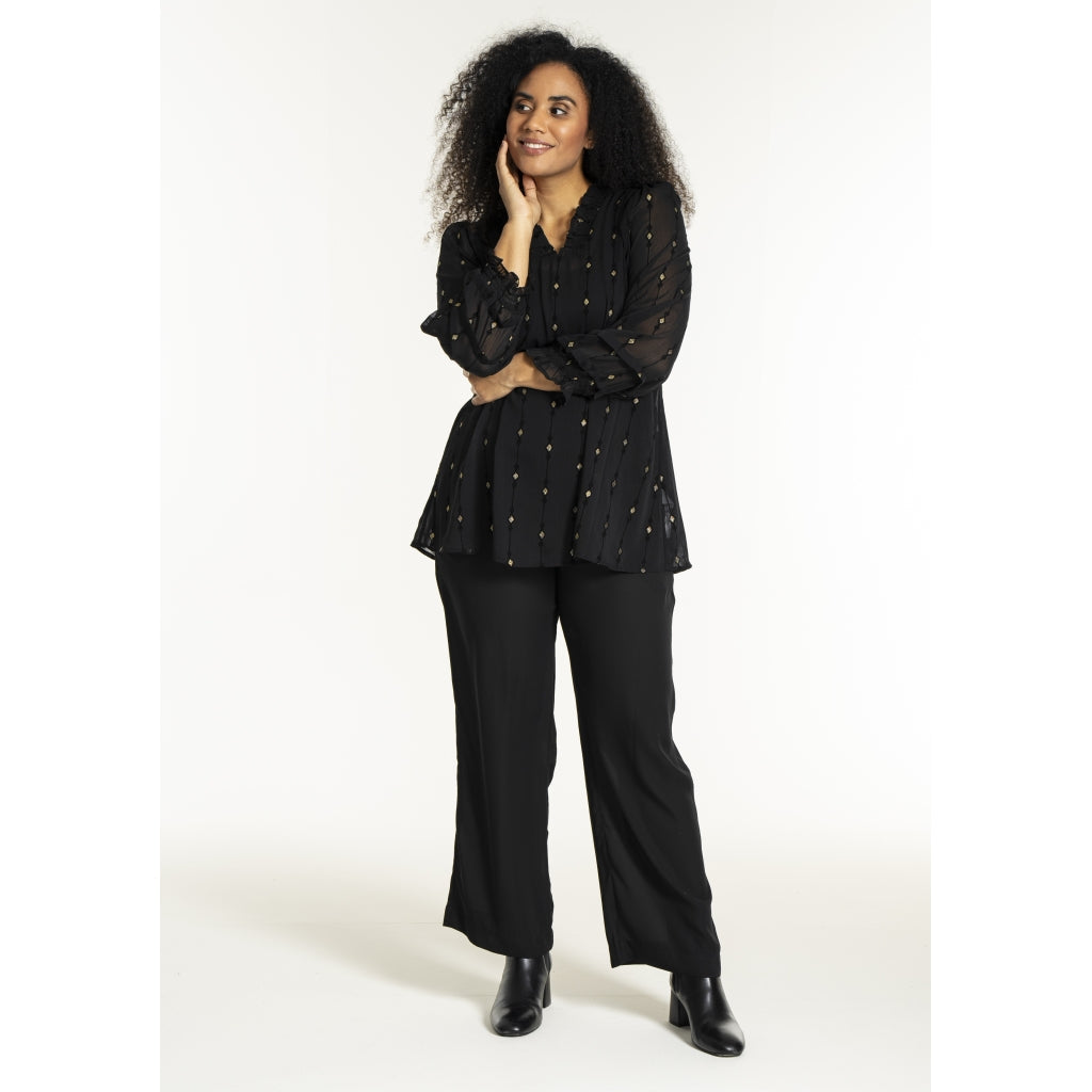Studio SNanda Tunic Tunic Black with gold squares