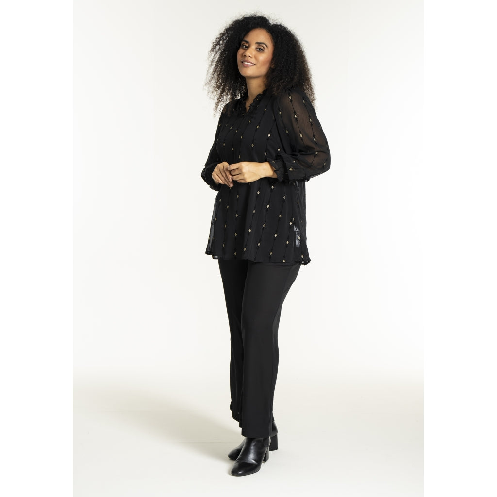 Studio SNanda Tunic Tunic Black with gold squares