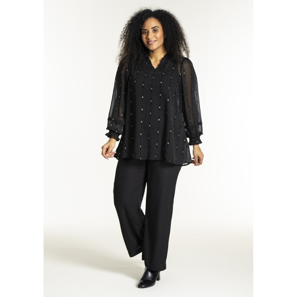 Studio SNanda Tunic Tunic Black with gold squares