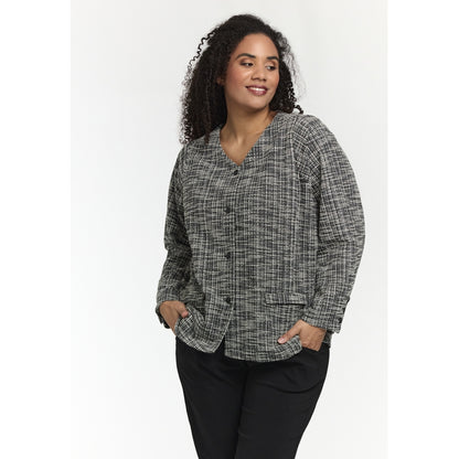 Studio SNora Jacket Jacket Black with wide chanell checks