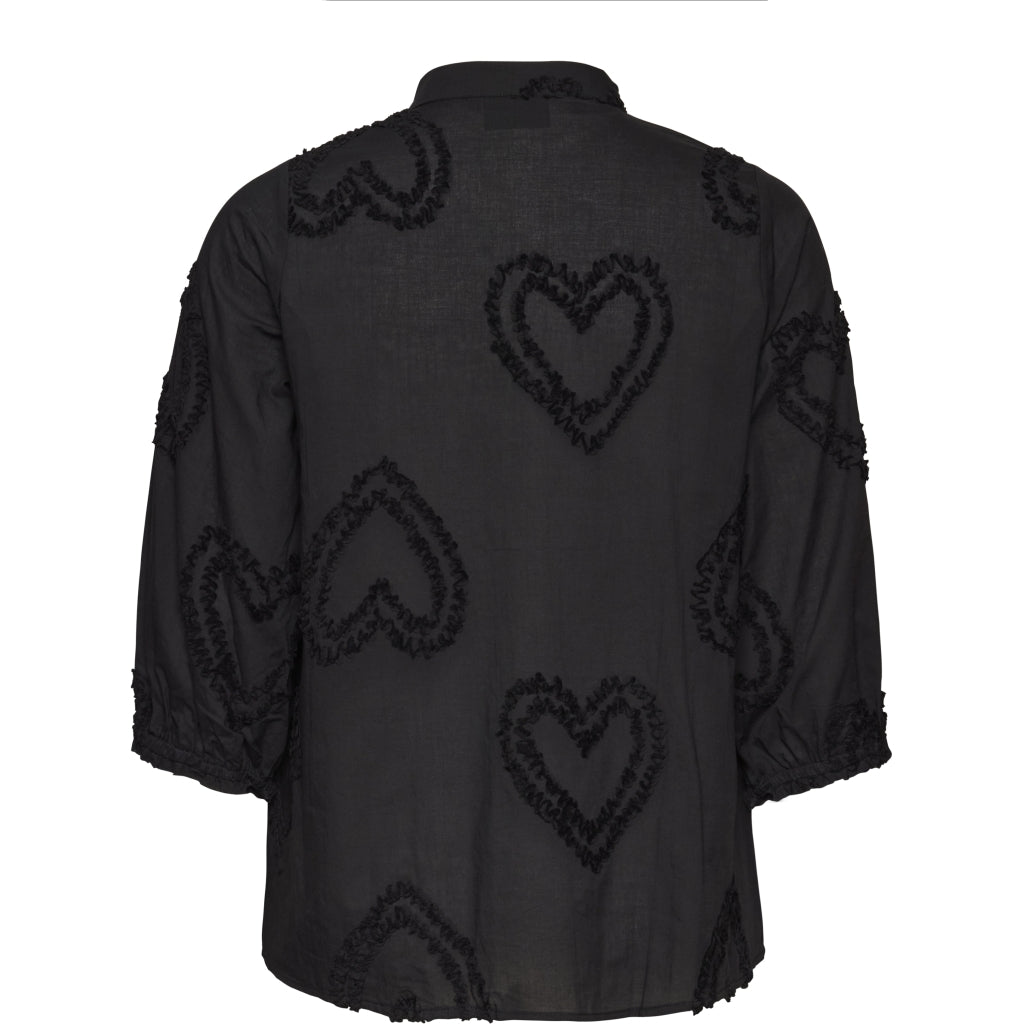 Studio SNova Shirt with hearts Shirt Black