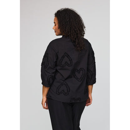 Studio SNova Shirt with hearts Shirt Black