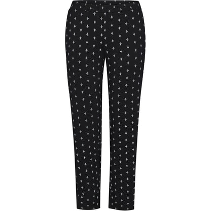 Studio Serika pants Pants black with white flowers
