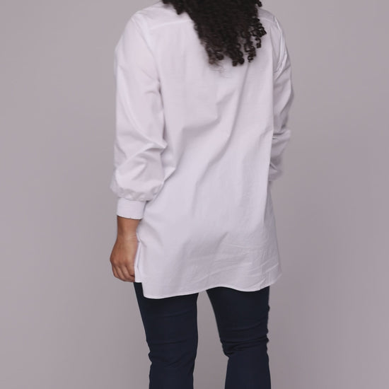 Studio SSvala White shirt with blue striped details Shirt